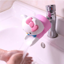 Load image into Gallery viewer, kids water tap Faucet Extender Water Saving Cartoon silicone Faucet Extension Tool Help Children Washing hand water tap extender