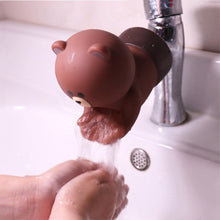 Load image into Gallery viewer, kids water tap Faucet Extender Water Saving Cartoon silicone Faucet Extension Tool Help Children Washing hand water tap extender