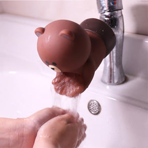 kids water tap Faucet Extender Water Saving Cartoon silicone Faucet Extension Tool Help Children Washing hand water tap extender