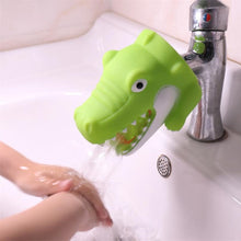 Load image into Gallery viewer, kids water tap Faucet Extender Water Saving Cartoon silicone Faucet Extension Tool Help Children Washing hand water tap extender