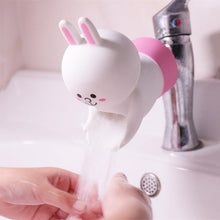 Load image into Gallery viewer, kids water tap Faucet Extender Water Saving Cartoon silicone Faucet Extension Tool Help Children Washing hand water tap extender
