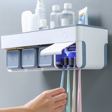 Load image into Gallery viewer, UV Toothbrush Sterilizer Toothbrush Holder Automatic Toothpaste Squeezers Dispenser Bathroom Storage Bathroom Accessories Set