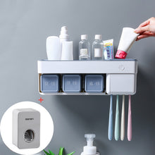 Load image into Gallery viewer, UV Toothbrush Sterilizer Toothbrush Holder Automatic Toothpaste Squeezers Dispenser Bathroom Storage Bathroom Accessories Set