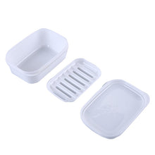Load image into Gallery viewer, Double Layers Handmade Soap Box Travel Portable Lid Soap Box With Drain Layer Draining Holder Soap Dish Bathroom